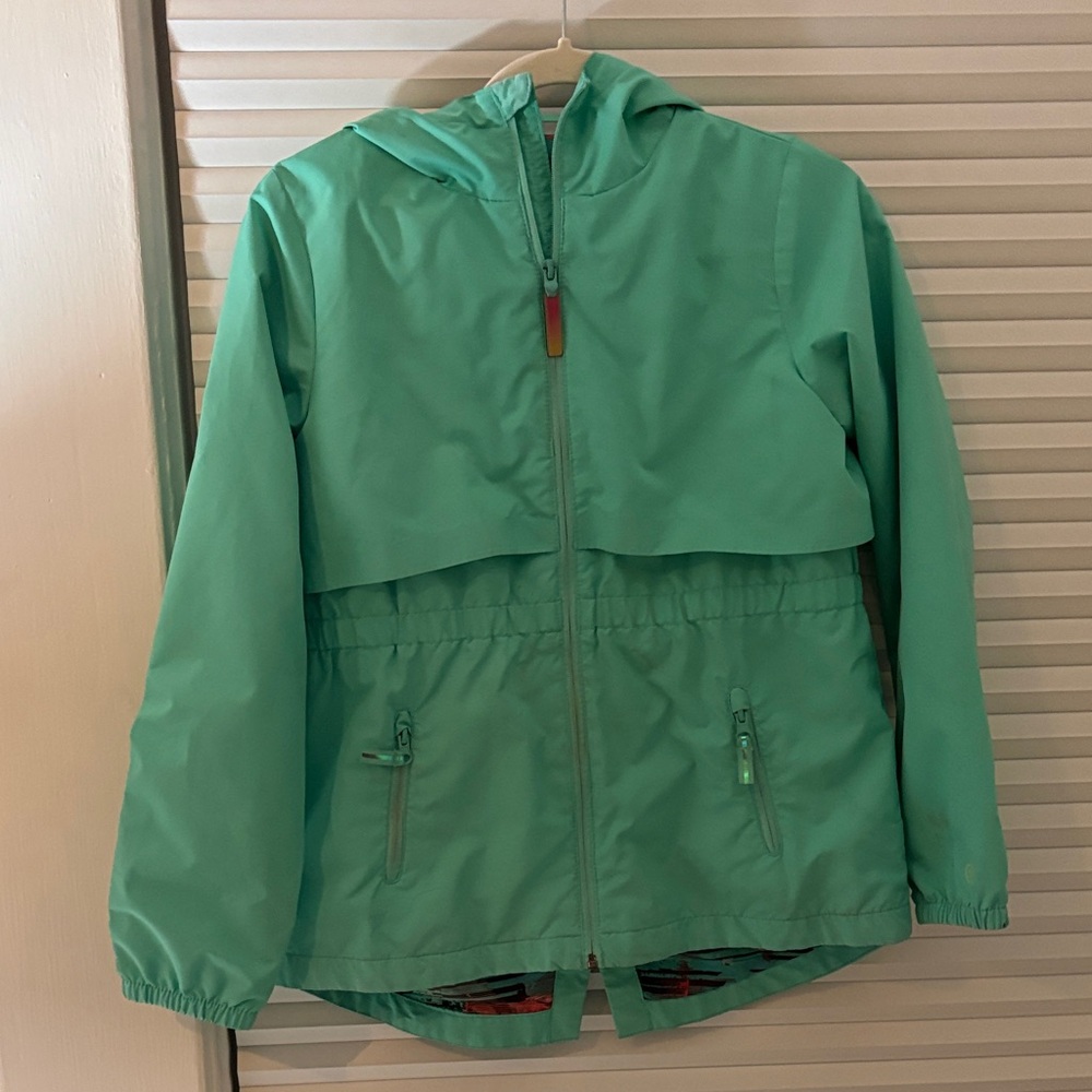 Champion Kids Green Hooded Raincoat